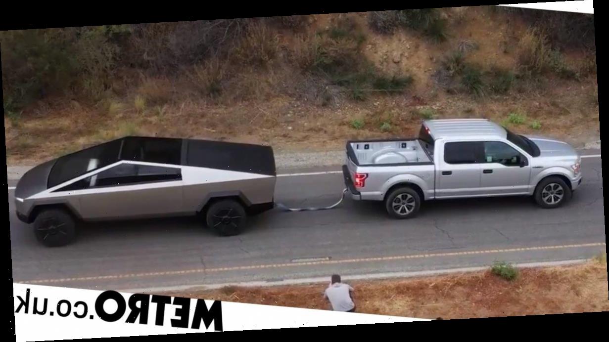 Ford Employee Challenges Tesla Cybertruck To Tug Of War Rematch