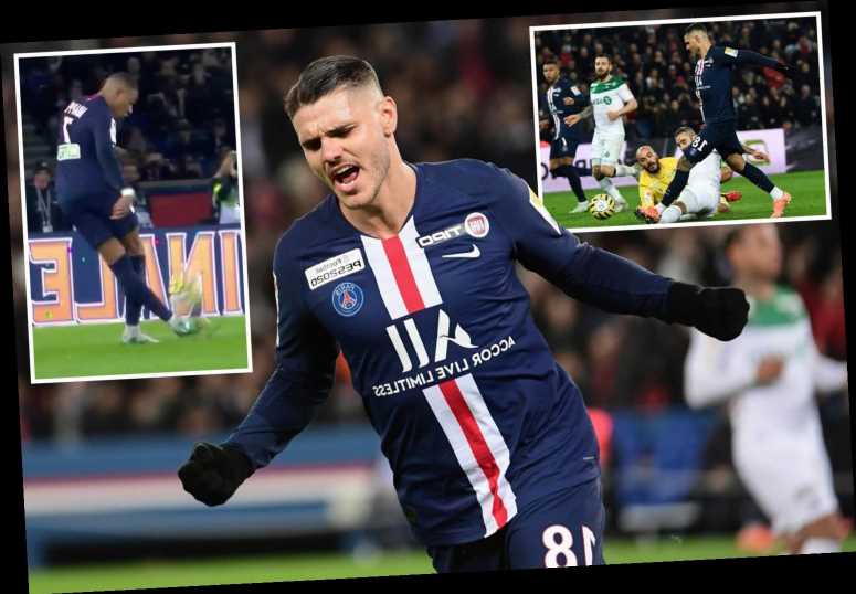 Mauro Icardi bags hat-trick as Kylian Mbappe almost scores ...