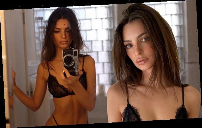 Emily Ratajkowski Strips Down To Model Her Own Lingerie Brand Wstale Com