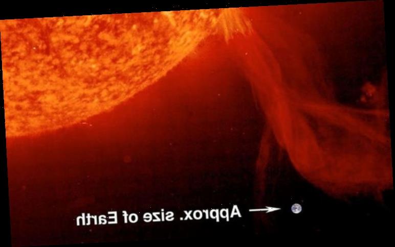 Space weather forecast: Solar storm to hit Earth TOMORROW ...