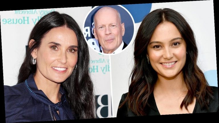 Blended Fam! Bruce Willis, Wife Emma and Ex Demi Moore Are Friendship ...