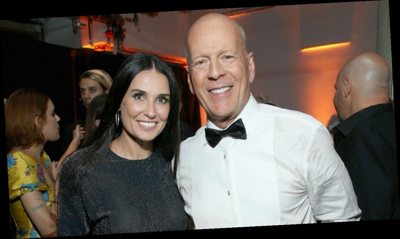 Exes Bruce Willis and Demi Moore Quarantine in Matching Pajamas ...
