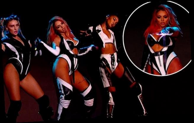 Little Mix Don Leather Outfits As They Perform Single Sweet Melody Wstale Com
