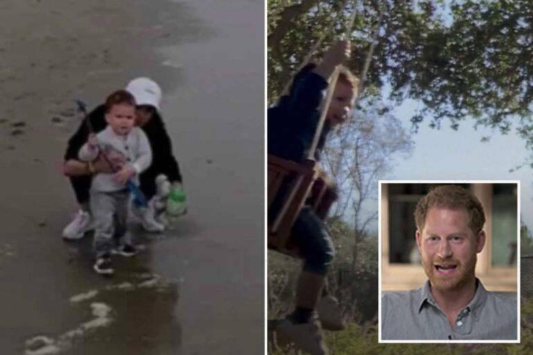 Prince Harry shares cute unseen photo of Archie playing on the beach in new documentary & you