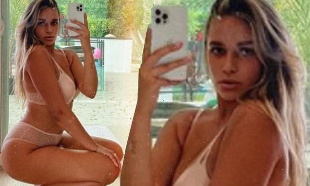 April Love Geary Pregnant And Posing In See Through 