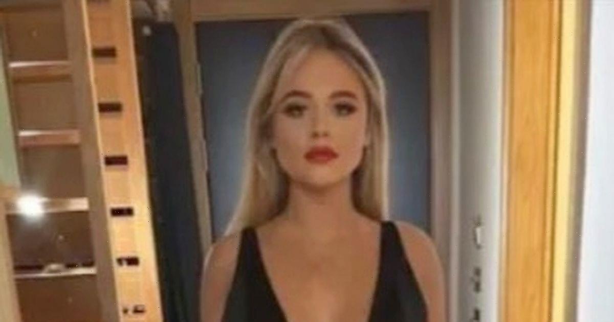 Emily Atack Flaunts Cleavage In Plunging Black Gown With Cheeky Thigh High Split 