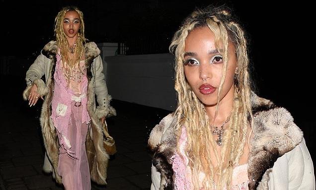 Fka Twigs Shows Off Her Quirky Sense Of Style In Sheer Pink Dress 5974